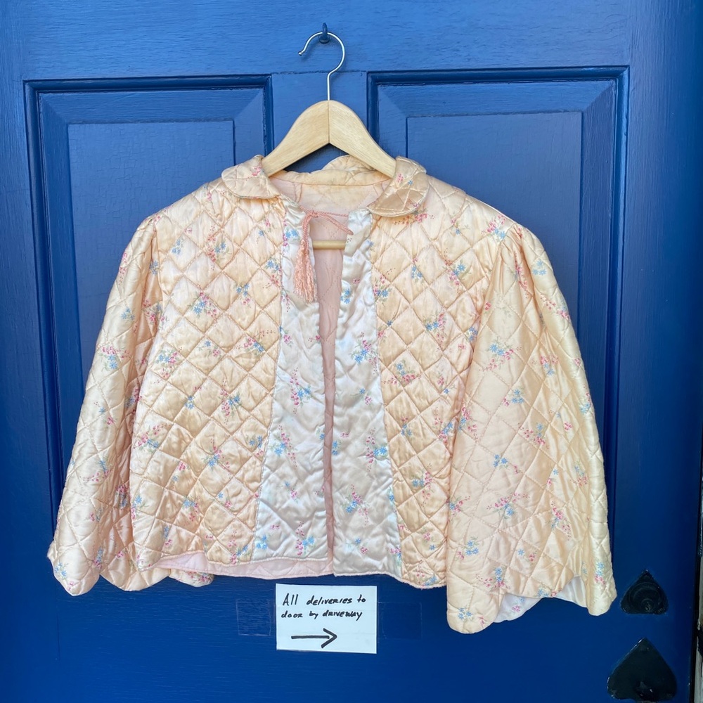 Vintage cropped quilted jacket